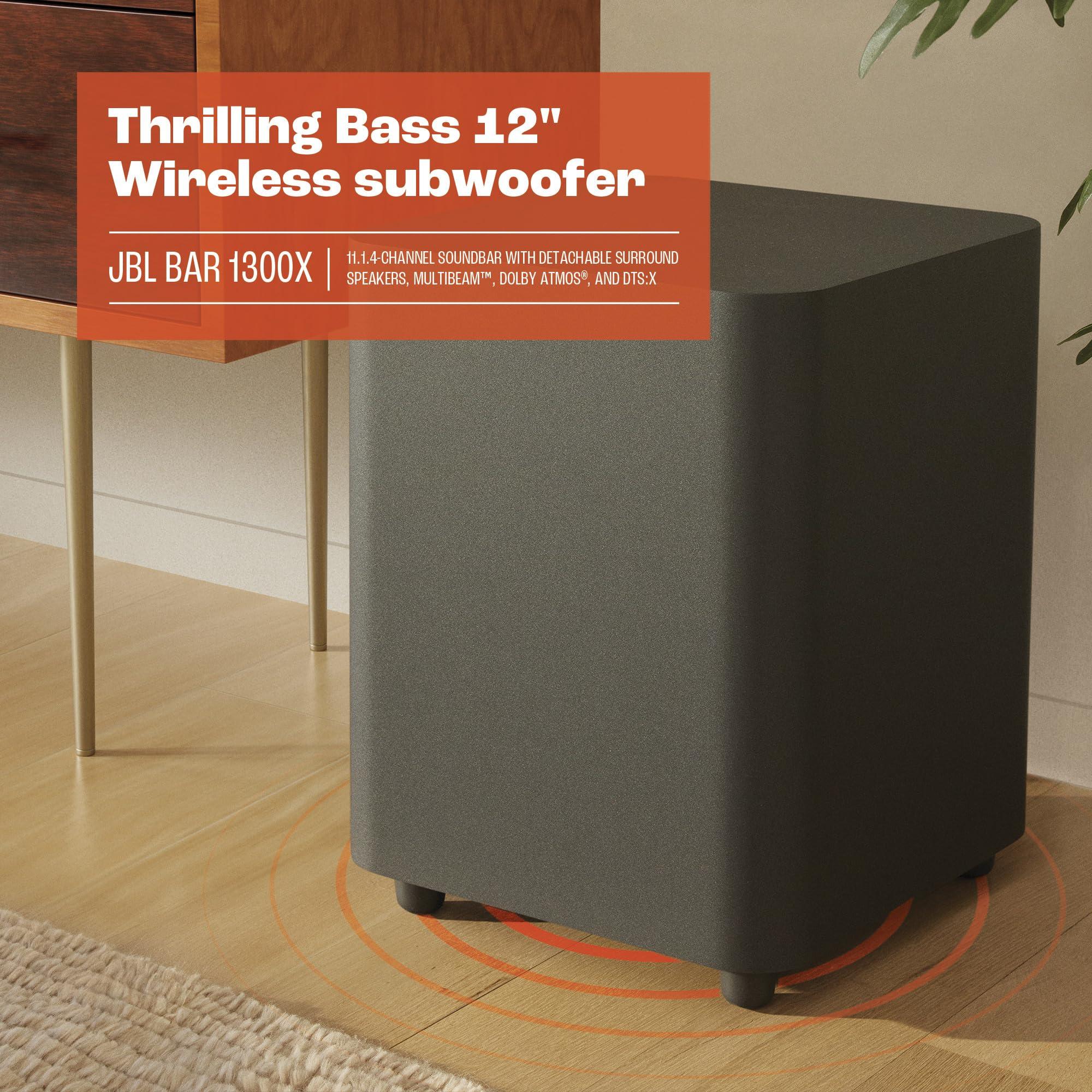 JBL JBL Bar 1300X: 11.1.4-Channel soundbar with Detachable Surround Speakers, MultiBeam, Dolby Atmos and DTS:X, Black