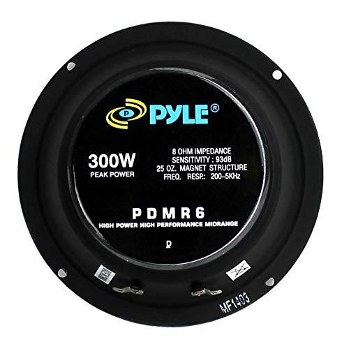 Pyle 6) Pyle PDMR6 MidRange 6.5" 1800W Car Mid Bass Mid Range Woofers Audio Speakers