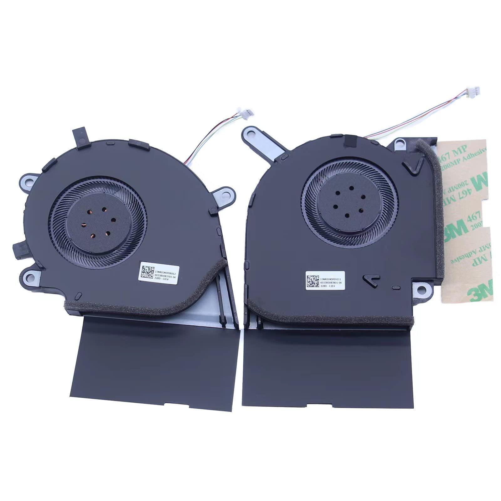 BDWZNLA BDWZNLA Replacement New Cooler for ASUS ROG Strix G731 G731G G731GW G17 G712 G712LU G712LV G712LW G712LWS G532L G712L G732LW Series CPU + GPU Cooling Fan DFSDK22105182L DFSCK22115181L 12V 1A