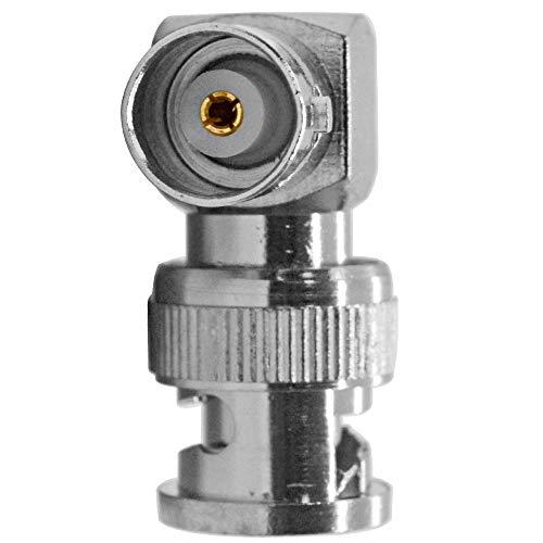 Seismic Audio Seismic Audio - SAPT526-10 Pack of Right Angle BNC Male to BNC Female Video Cable Adapters for CCTV, Cable, Satellite