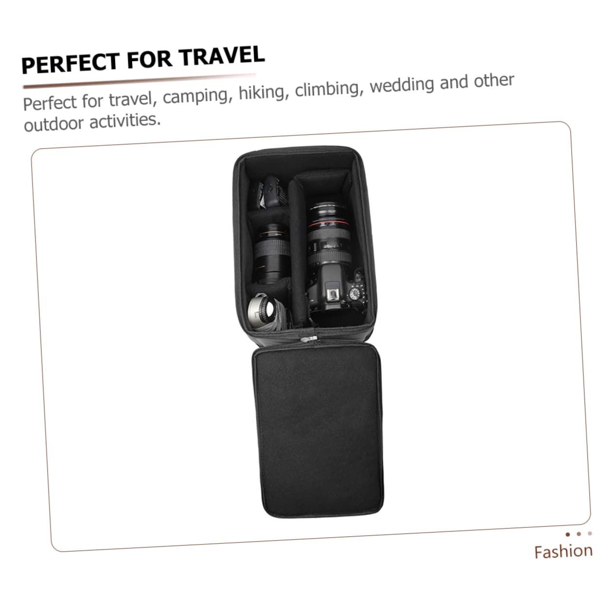 HOMOCONO HOMOCONO Combination Camera Bag Black Backpacks Portable Camera Bag Handbag Organizer Mochila Para Duffle Bag Backpack for Travel Camera Sling Bag Digital Camera Pouch Tote Bag Polyester