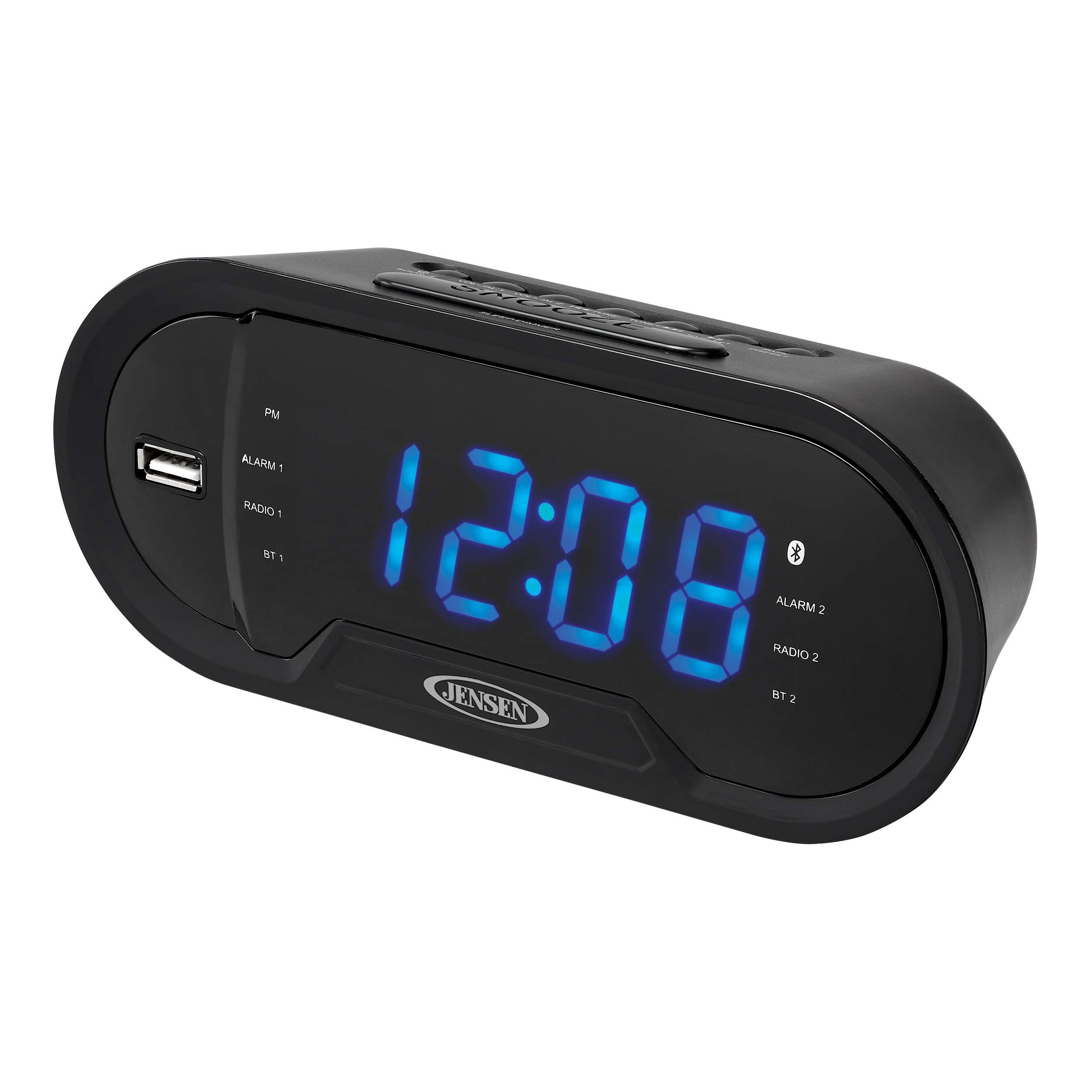 Jensen JENSEN JCR-298 JCR-298 AM/FM Dual-Alarm Digital Clock Radio with Bluetooth