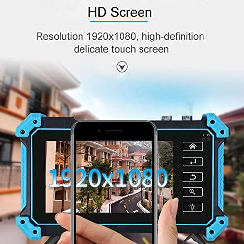 PEGATISAN 5.4 inch CCTV Tester IP and Analog with RJ45 Cable Tracer, Touch Screen 4K IP Camera Tester Built in WiFi with POE/8G TF Card/HDMI Output/RJ45 TDR, IPC-5200 Plus Support 8MP/12MP AHD/CVI/TVI/SDI