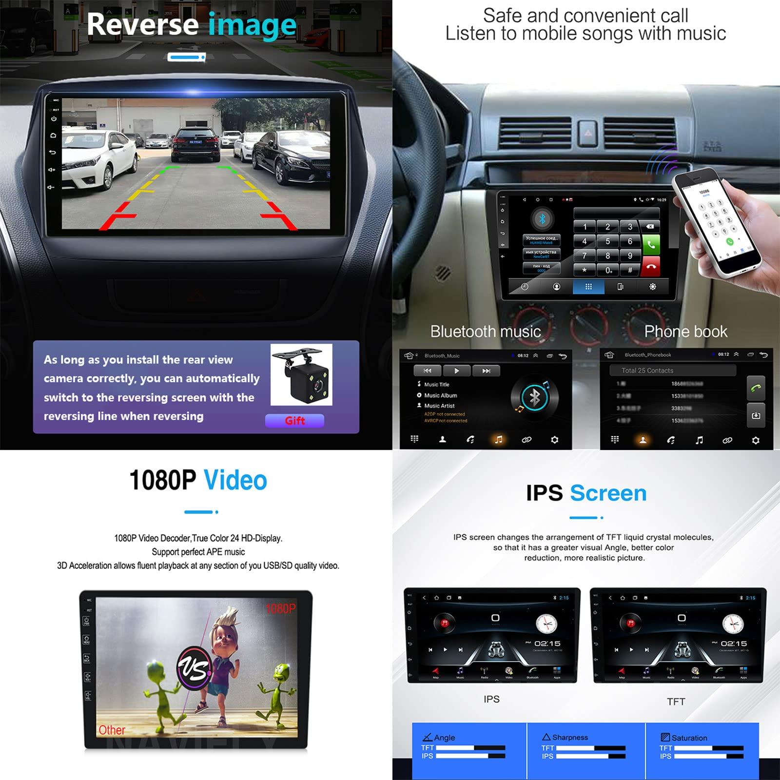 WDXSFR WDXSFR Android 9.0 Car Stereo MP5 Player Head Unit 8 Inch Touchscreen with Backup Camera Car Radio, for Seat Leon 2005-2012, Support GPS/SWC/Bluetooth/Mirror Link/USB/WiFi/DAB+,M150 2g+32g