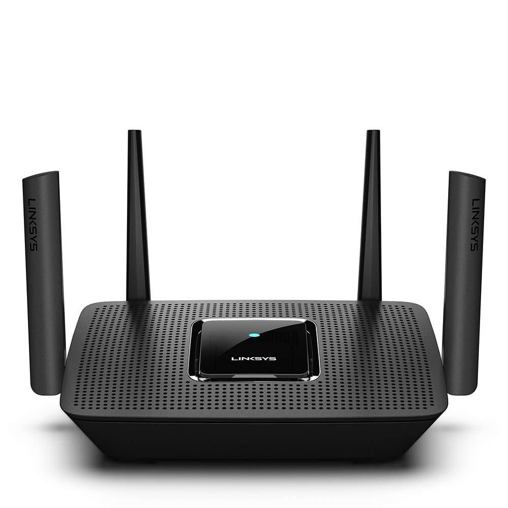 Linksys Linksys MR8300 Mesh Wi-Fi Router (Tri-Band Router speeds up to 2.2GHz, Wireless Mesh Router for Home AC2200, 716Mhz Quad-core Processor, 2,000 sq. ft Coverage) MU-MIMO Fast Wireless Router (Renewed)
