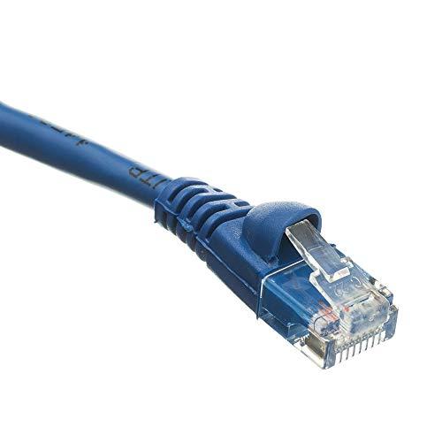 CableWholesale CableWholesale 50 Foot Blue Cat6a Ethernet Patch Cable, Snagless/Boot with RJ45 Connector, 500 MHz, 24 AWG, UTP(Unshielded Twisted Pair) Stranded Copper, Internet Patch Cable