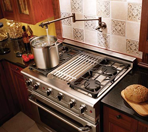 Moen Moen S664 Traditional Wall Mount Swing Arm Folding Pot Filler Kitchen Faucet, Chrome