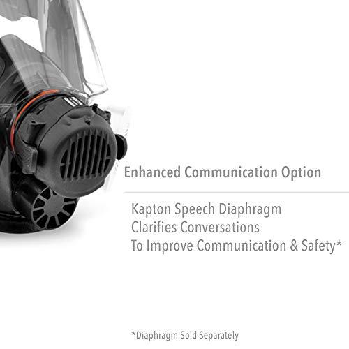 NORTH Honeywell North 7600 Series Niosh-Approved Full Facepiece Silicone Respirator, Small (760008AS)