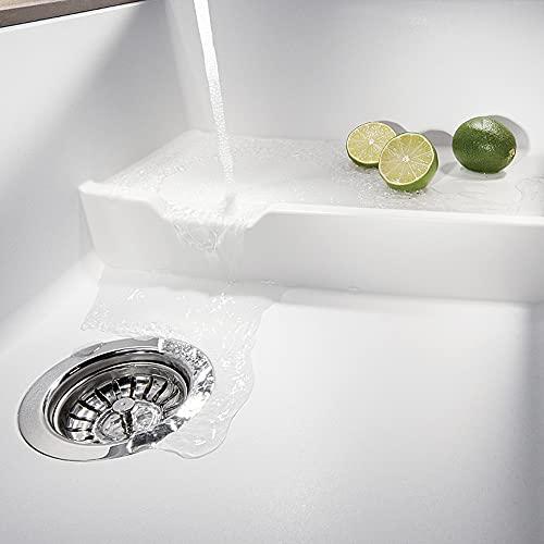 BLANCO BLANCO, White 519453 PRECIS CASCADE SILGRANIT Undermount Kitchen Sink with Colander