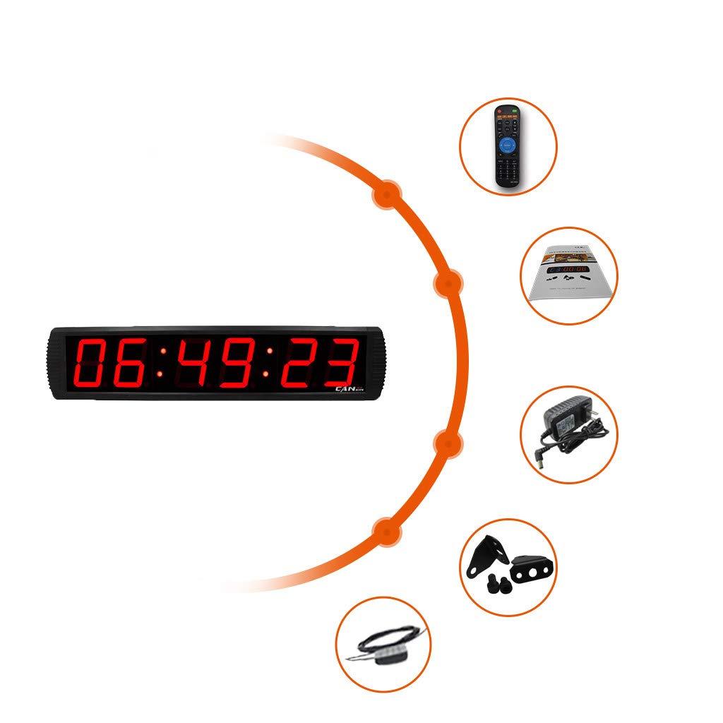 GAN XIN GAN XIN Large LED Digital GPS Clock Brightness Adjustable GPS Wall Clock
