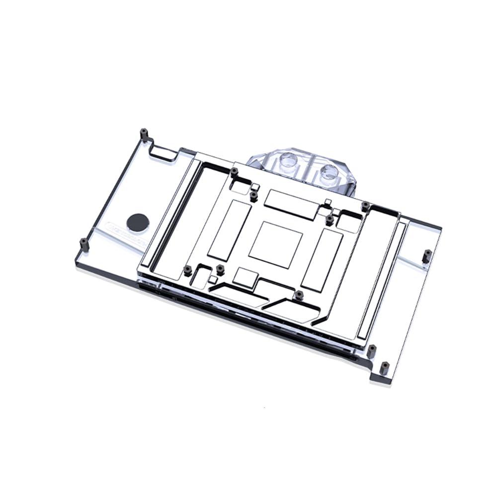 YXHGeeek GPU Waterblock - for MSI GeForce RTX 4090 Ventus 3X 24G OC, PC GPU Water Liquid Cooling Block Cooler with Backplate (12V RGB Aura Effect LED Lights GPU Block with Backplate)