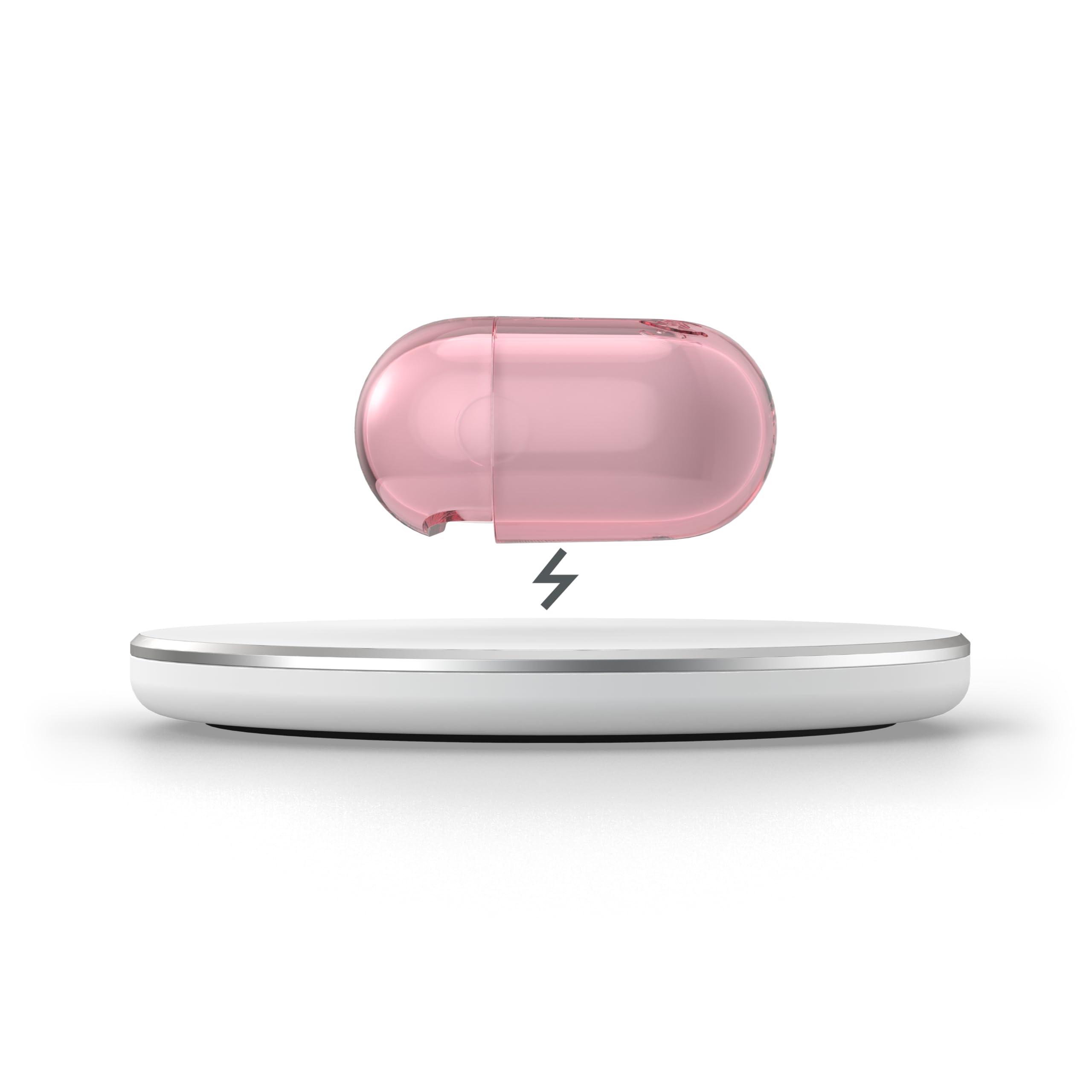 Speck Speck Clear AirPods Pro Case - for Apple AirPods Pro 1st Gen & AirPods Pro 2nd Gen - Scratch-Resistant Coating with Carabiner Attachment - Presidio ICY Pink