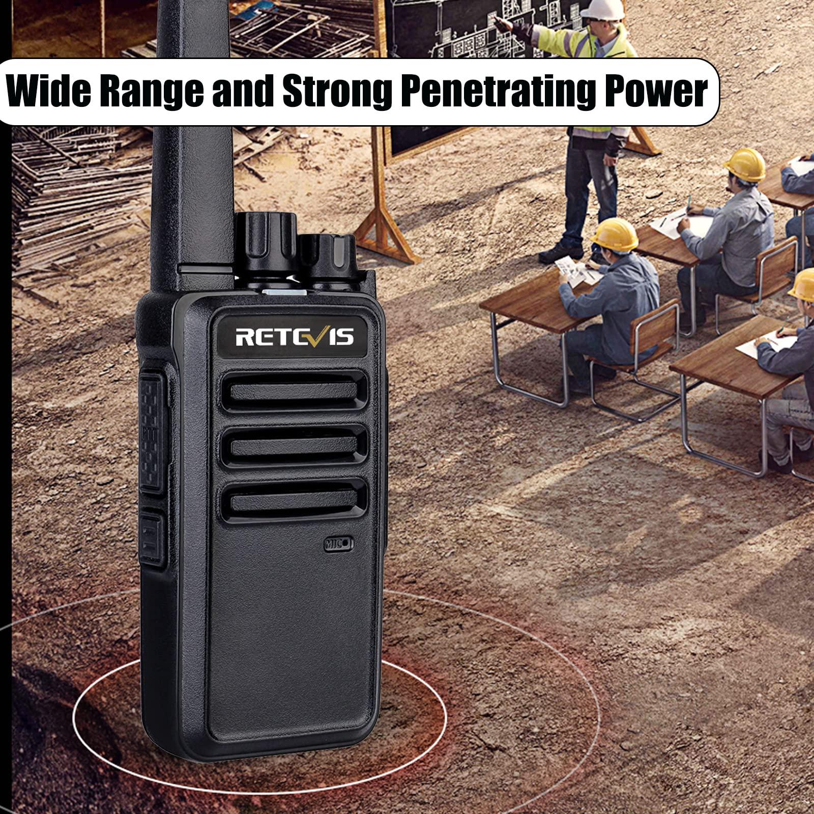 Retevis Retevis RT68 Walkie Talkies 16 Pack Bundle with 6 Way Multi Charger and Earpiece 6 Pack, Portable FRS Two-Way Radios Rechargeable, Long Range, Rugged 2 Way Radios for Adults School Church