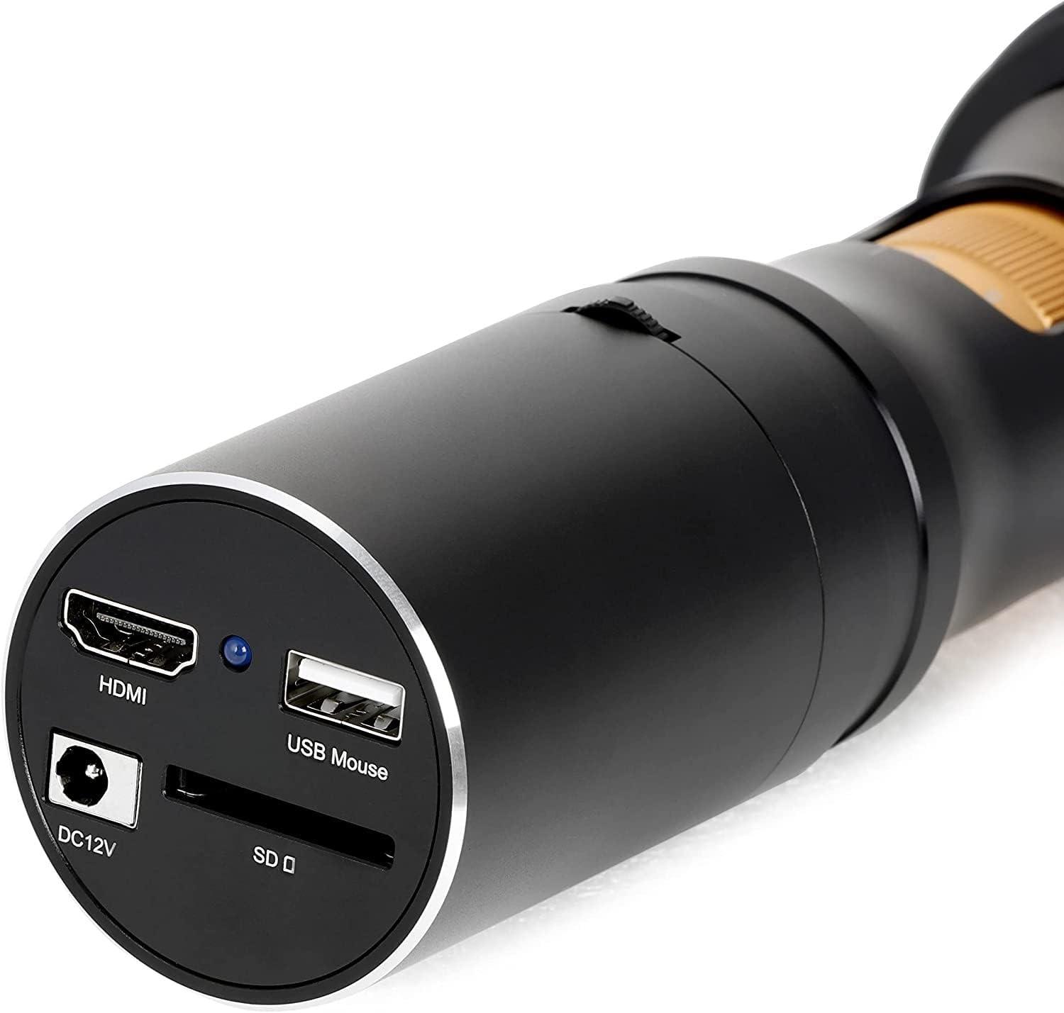 AmScope AmScope - 1080p HDMI All-in-One Digital Microscope with Zoom Optics on Articulating Arm with Pillar - DM756H2D-APC