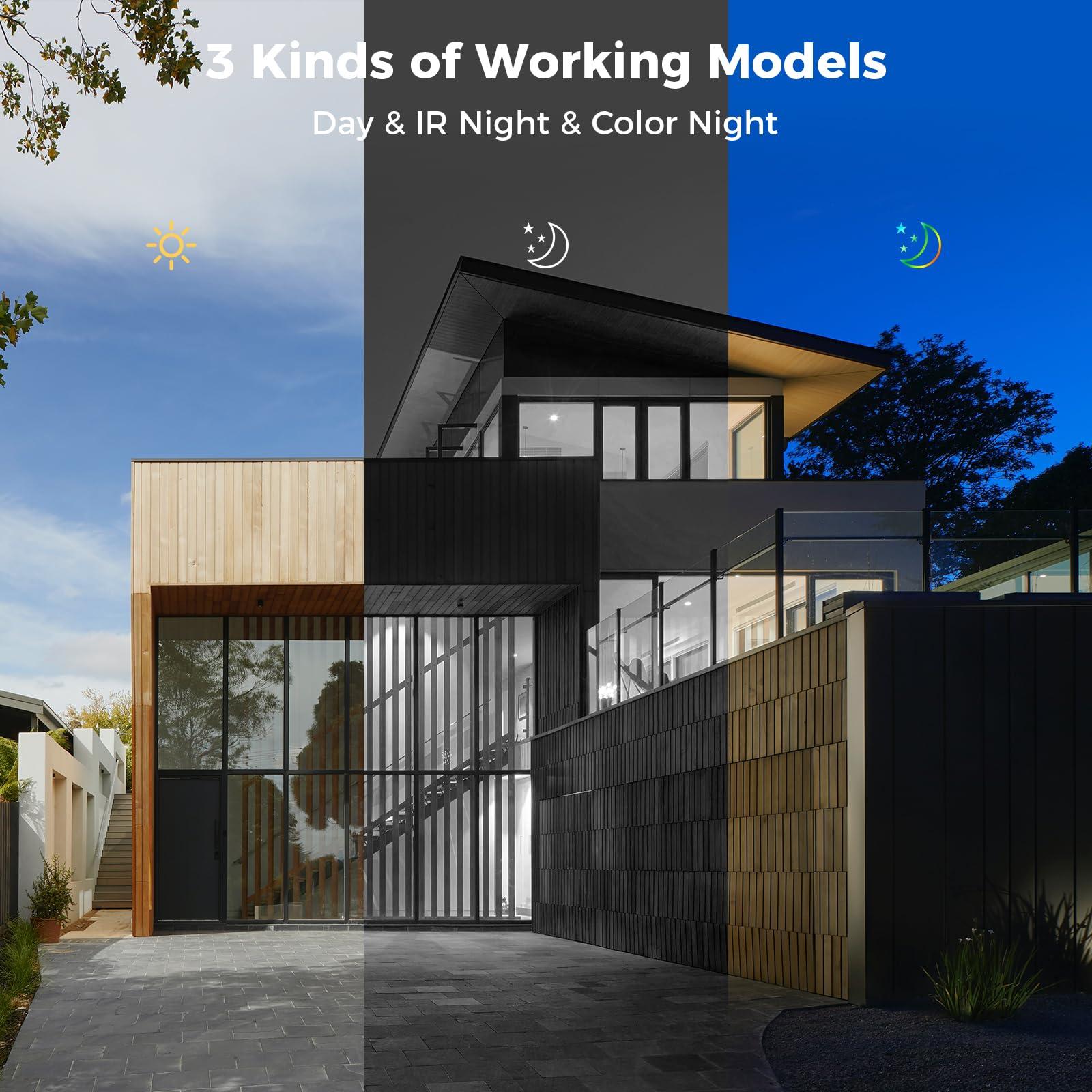 Hiseeu Hiseeu Wireless Security Camera System, 5MP Indoor Outdoor Camera with 10in LCD 1T HDD, 2-Way Audio, PTZ, Color Night Vision, Motion Alert, IP66 Waterproof, Auto Tracking, 2.4G WiFi, No Monthly Fee