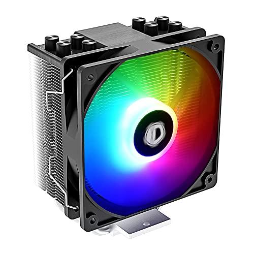 ID-COOLING ID-COOLING SE-214-XT ARGB CPU Cooler 4 Heatpipes CPU Air Cooler ARGB Light Sync with Motherboard(5V 3-PIN Connector) CPU Fan for Intel/AMD, LGA 1700 Compatible