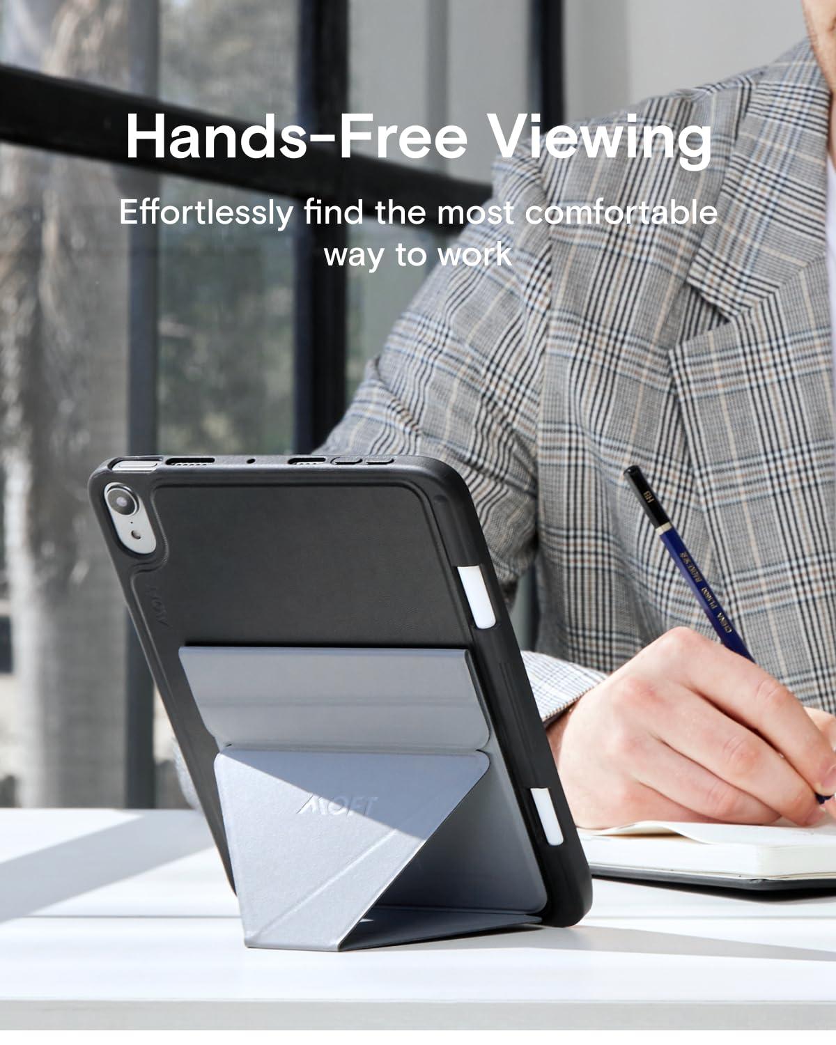 MOFT MOFT Snap Tablet Stand, Compatible for iPad Mini 6/5/4/3/2/1 and 7.9\"-9.7\" Tablets,Adjustable, Foldable, Portable, Swith-Friendly with The Magic Keyboard and More, Cool Gray