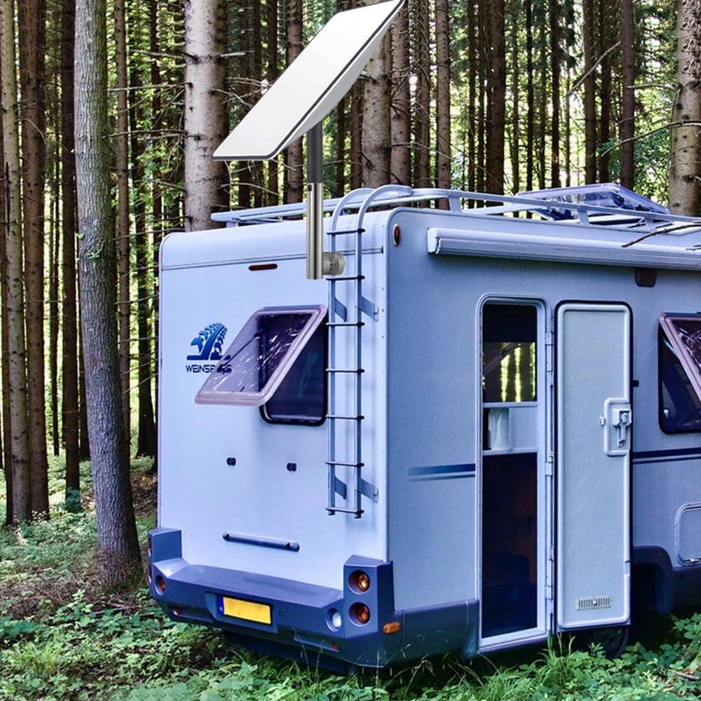 Bywen Bywen for Starlink Rv Mount,Stainless Steel Starlink Boat Railing Mount,Starlink Pole Mount,Starlink Pipe Adapter for RV Ladder, SailingBoat,Marine,Yacht,Car roof Rack Rai(for 0.75inch-1inch Rail)