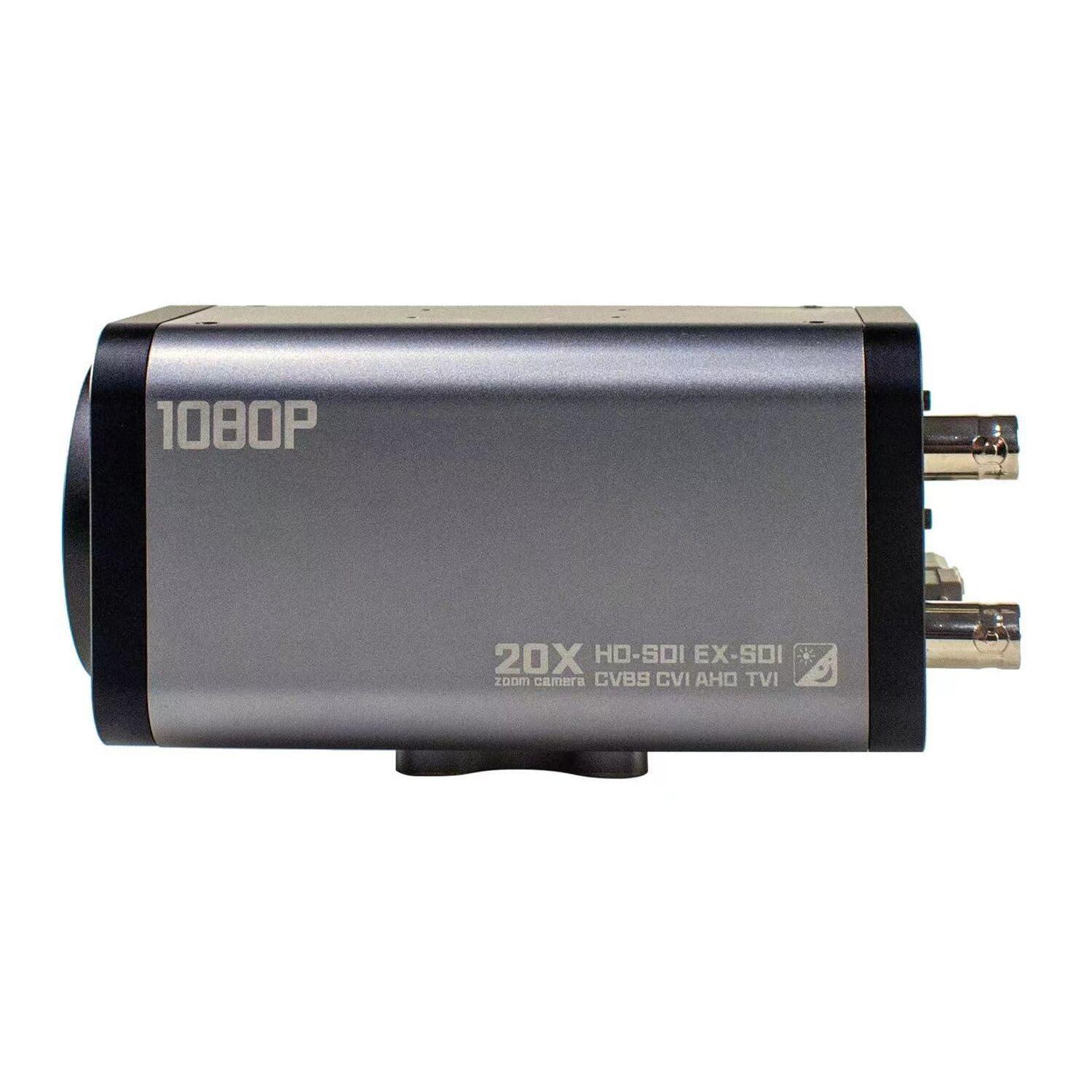 SDTNOVA 20X Optical Zoom Auto Focus HD SDI Camera 1080P 1/2.8 High Sensitivity CMOS Sensor with 4.7-94mm Lens by Button at The Back