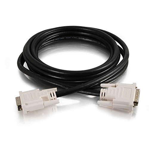 C2G C2G Legrand DVI-D to DVI-D Video Cable, Male to Male Dual Link Digital Video Cable, Black Computer Cable, 2 Meter (6.6 Foot) Monitor Cable, 1 Count, C2G 26911