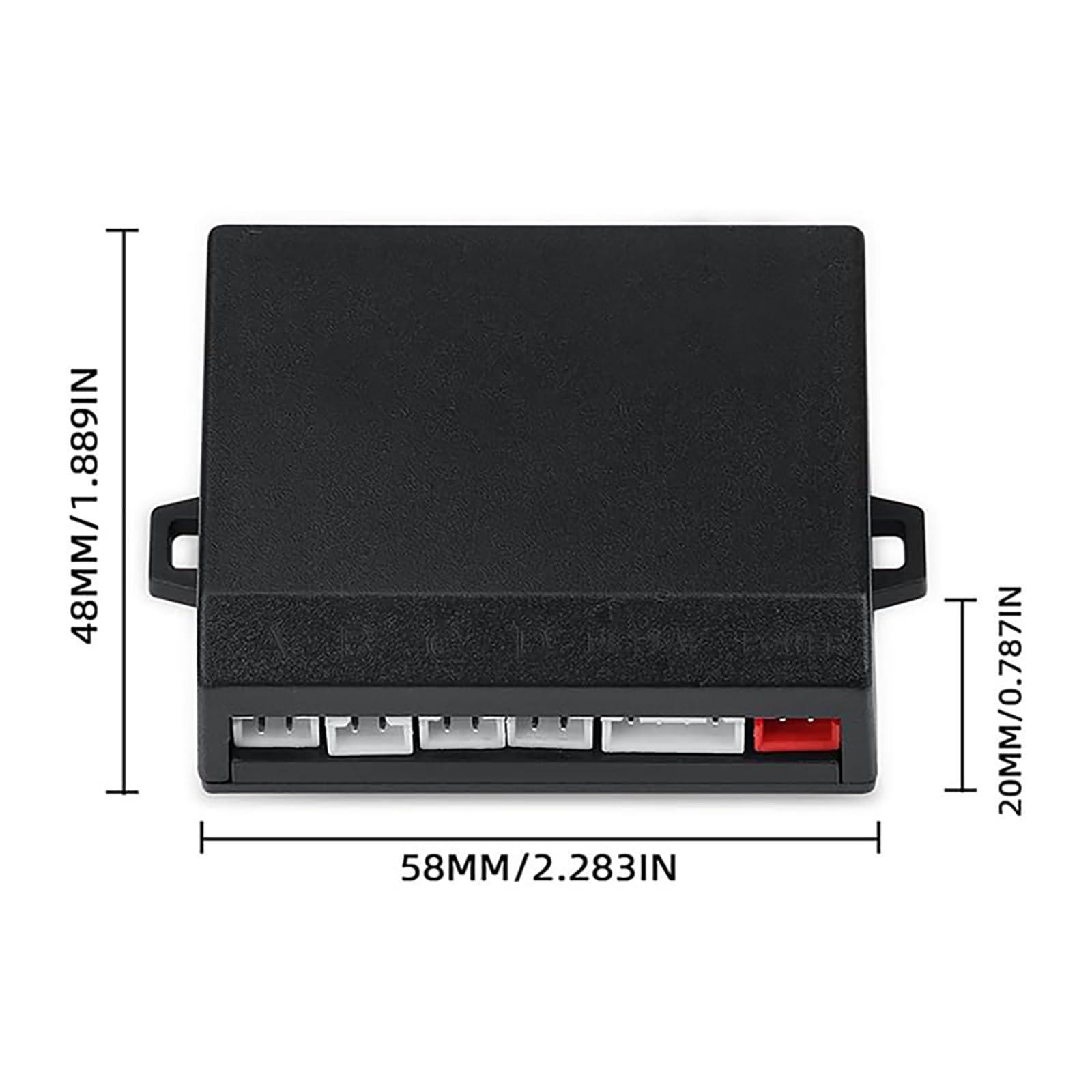 SANDETOUN SANDETOUN Reverse Sensor for Car Parking Sensor Kit Backup Sensor for Car Adjustable Volume Parking Sensor Compact and Easy to Install Affordable Backup Sensor Kit Enhanced Safety for DriversWhite