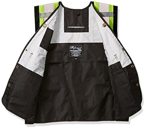 VIKING VIKING Men's Professional Journeyman FR Surveyor Safety Vest - Hi Vis Flame Retardant Ripstop Fabric, Black - Large