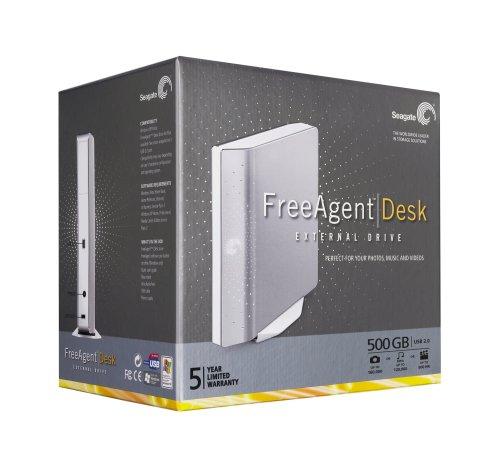 Seagate Seagate FreeAgent Desk 500 GB External Hard Drive - Silver (ST305004FDA2E1-RK)