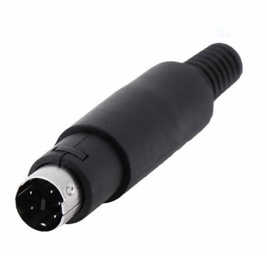 DirectNine Basics Boicus Wiring Connecting Terminals - 1pcs for PC Keyboard PS2 S plc Mini DIN Plug Socket Connector 3/4/5/6/7/8 PIN Chassis Cable Mount Male Female - (Color: 7P Female)