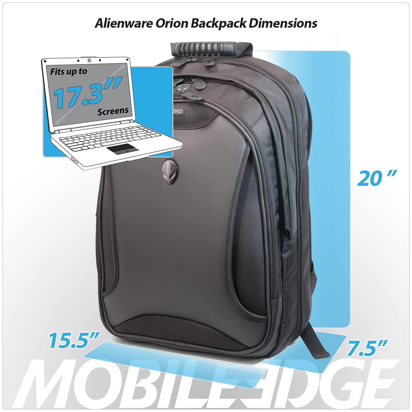 Mobile Edge Mobile Edge Orion M17x Gaming Laptop Backpack for Men and Women, Designed Specifically for and Compatible with Alienware M17 17.3 Laptops, ScanFast Checkpoint Friendly, Black ME-AWBP2.0