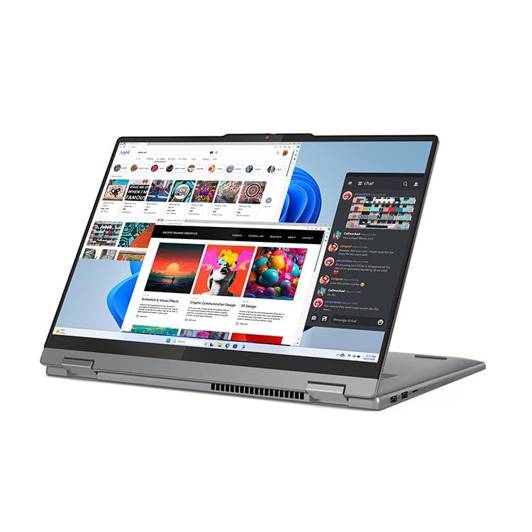 Lenovo IdeaPad 5 2-in-1-2024 - Professional Laptop - Fingerprint Sensor - 16" WUXGA IPS Display - 16GB Memory - 512GB SSD Storage - AMD Ryzen 7 8845HS - Windows 11 Home -Luna Grey