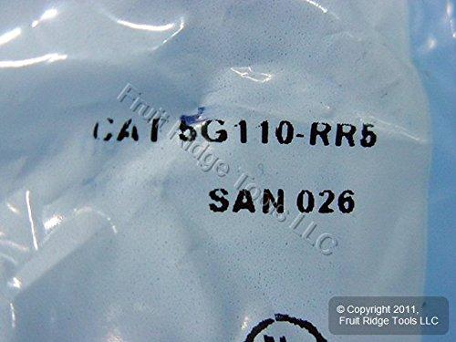 Leviton Leviton 5G110-RR5 Extreme CAT 5E UTP Jack, Dark RED