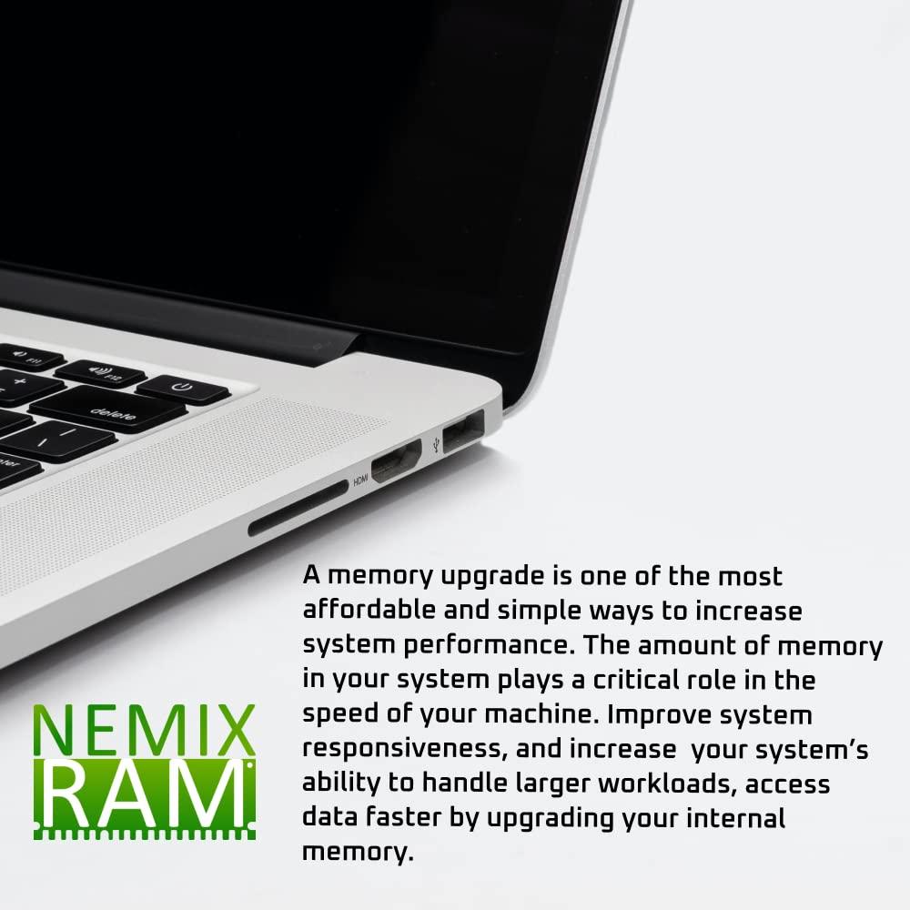 NEMIX RAM NEMIX RAM 2GB (2X1GB) DDR2 800MHZ PC2-6400 2Rx8 1.8V SODIMM Laptop Memory Kit