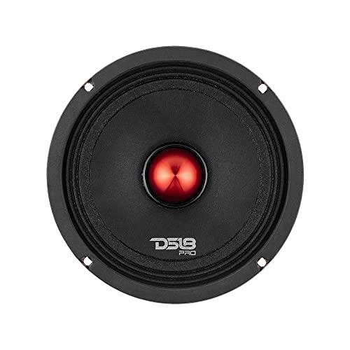 DS18 DS18 PRO-X6.4BMSL Slim Loudspeaker - 6.5", Midrange, Red Aluminum Bullet, 500W Max, 250W RMS, 4 Ohms - Premium Quality Audio Door Speakers for Car or Truck Stereo Sound System (1 Speaker)