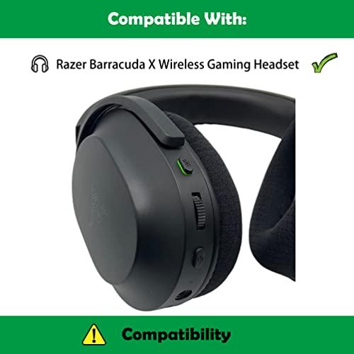 ACCOUTA ACCOUTA Prime Replacement Earpads Cushions Compatible with Razer Barracuda X Wireless Gaming Headset Ear Pads with Softer Protein Leather/Memory Foam