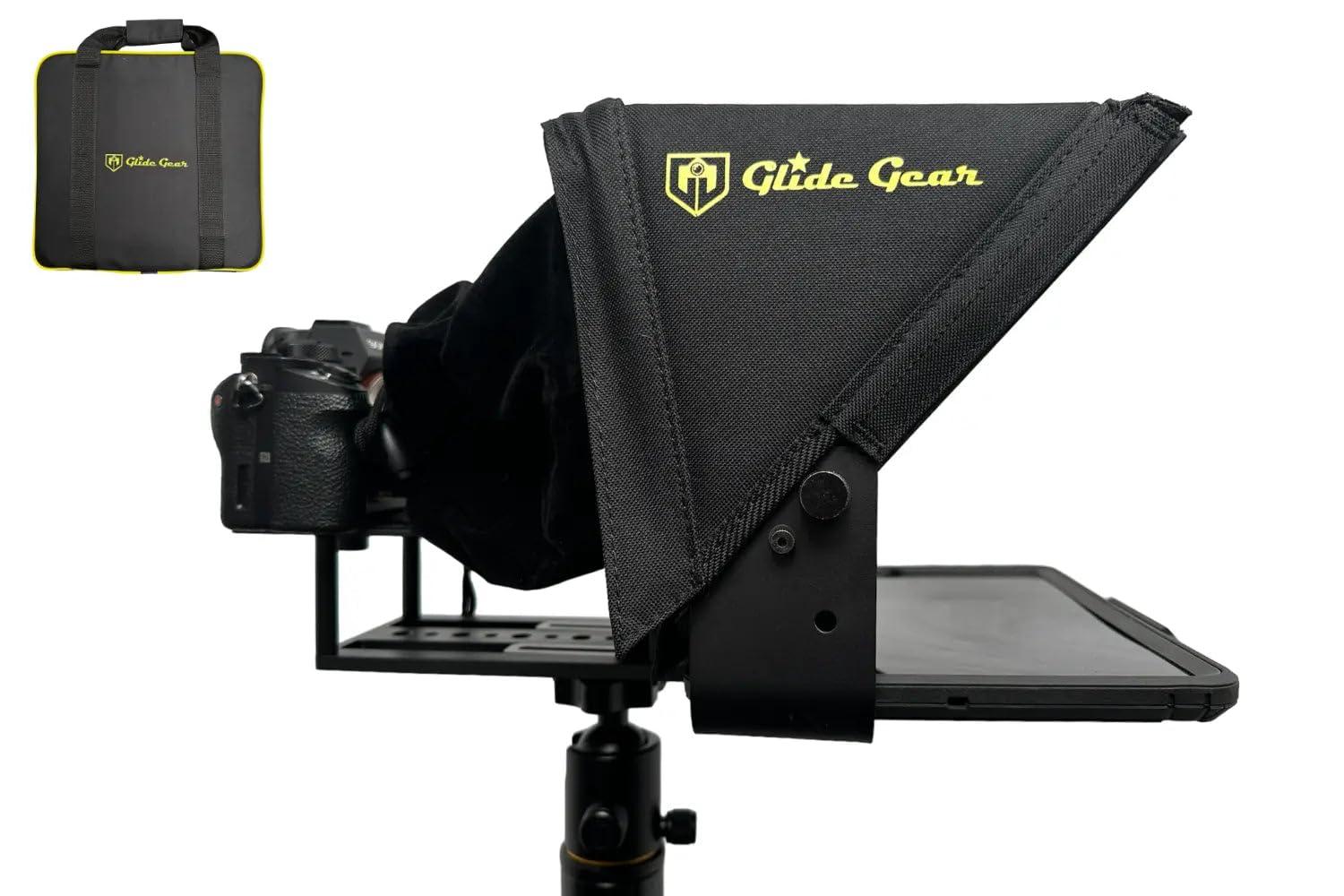 Glide Gear Glide Gear TMP100 Adjustable iPad/ Tablet/ Smartphone Teleprompter Beam Splitter 70/30 Glass w/ Carry Case No Plastic All Metal / No Assembly Required