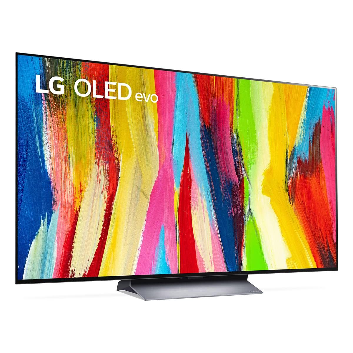 LG LG C2 Series 65-Inch Class OLED evo Smart TV OLED65C2PUA, 2022 - AI-Powered 4K TV, Alexa Built-in, Dark Silver