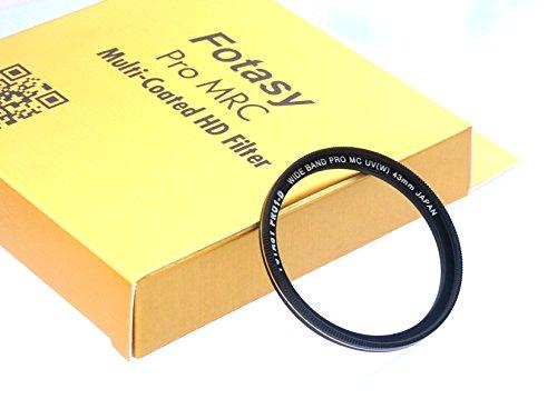 Fotasy JJC Black LX100 Auto SELF-RETAINING Protective Lens Cap, Compatible with Panasonic Lumix LX100 LX100 II Leica D-LUX Typ 109 D-LUX 7, LX100II Mark II M2, D LUX 7 Lense Cap, 43mm MRC Nano MC UV Filter