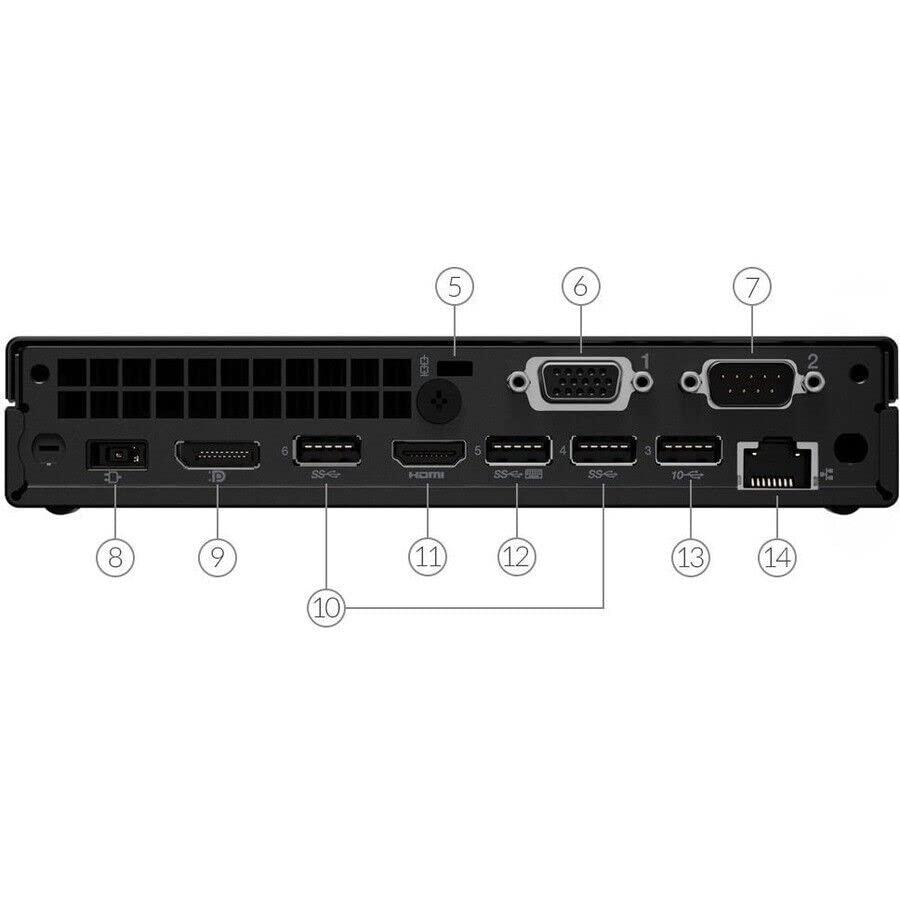 Lenovo Lenovo 2022 ThinkCentre M70q Gen 2 Desktop Computer - Intel Core i5 11th Gen I5-11400T Hexa-core (6 Core) 1.30 GHz - Tiny Black (16GB RAM | 256GB NVMe)