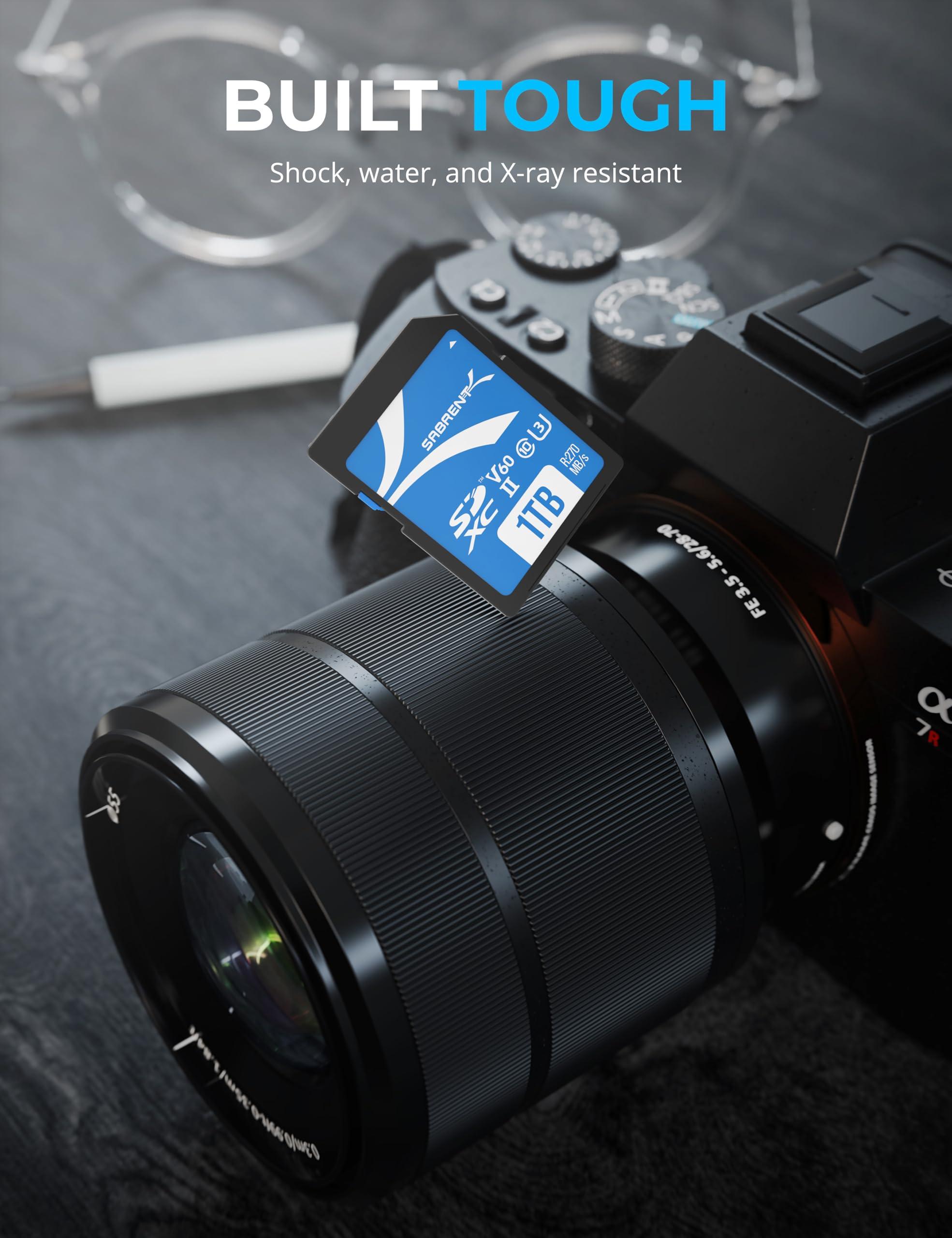 SABRENT SABRENT Rocket V60 1TB SD UHS-II Memory Card R270MB/s W170MB/s (SD-TL60-1TB)