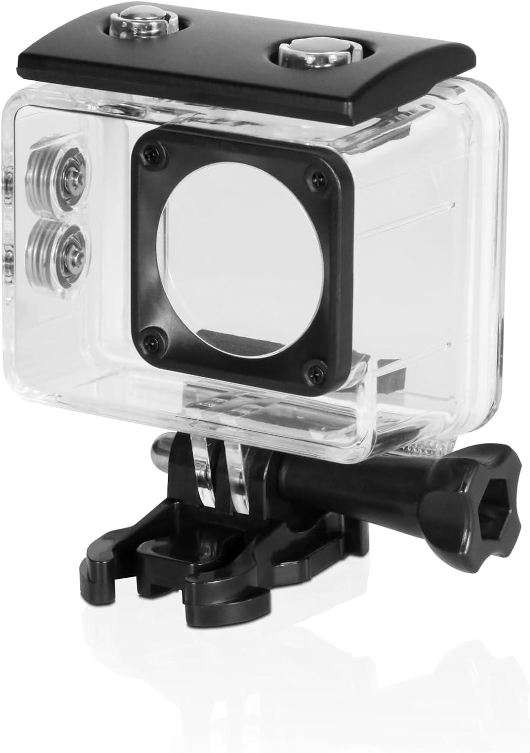 Minolta Minolta MNX5K1 5K Ultra HD / 24 MP Action Camera Kit + 32GB Memory Card + Cleaning kit + Diginerds 50 in 1 Go Pro Accessory Pack - Black