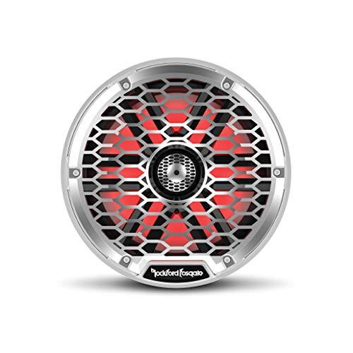 Rockford Fosgate Rockford Fosgate M2-8 Color Optix 8” 2-Way Coaxial Multicolor LED Lighted Marine Speakers - White/Stainless (Pair)