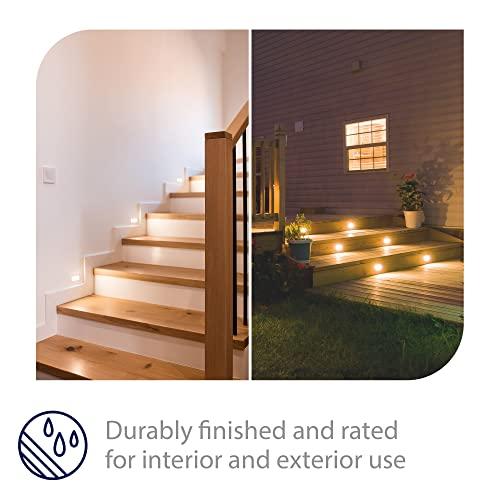 WAC Lighting WAC Landscape Lighting, LEDme 120V LED Horizontal Indoor and Outdoor Step and Wall Light 3000K Built-in LED in Stainless Steel