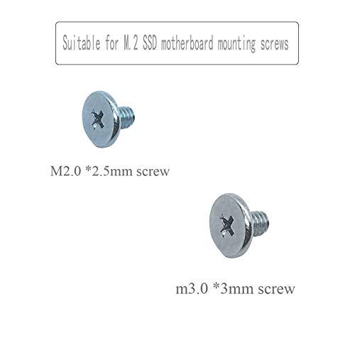 SGTKJSJS m2 2280ssd Screws Kit,PCIe NVMe M.2 SSD Mounting Screws