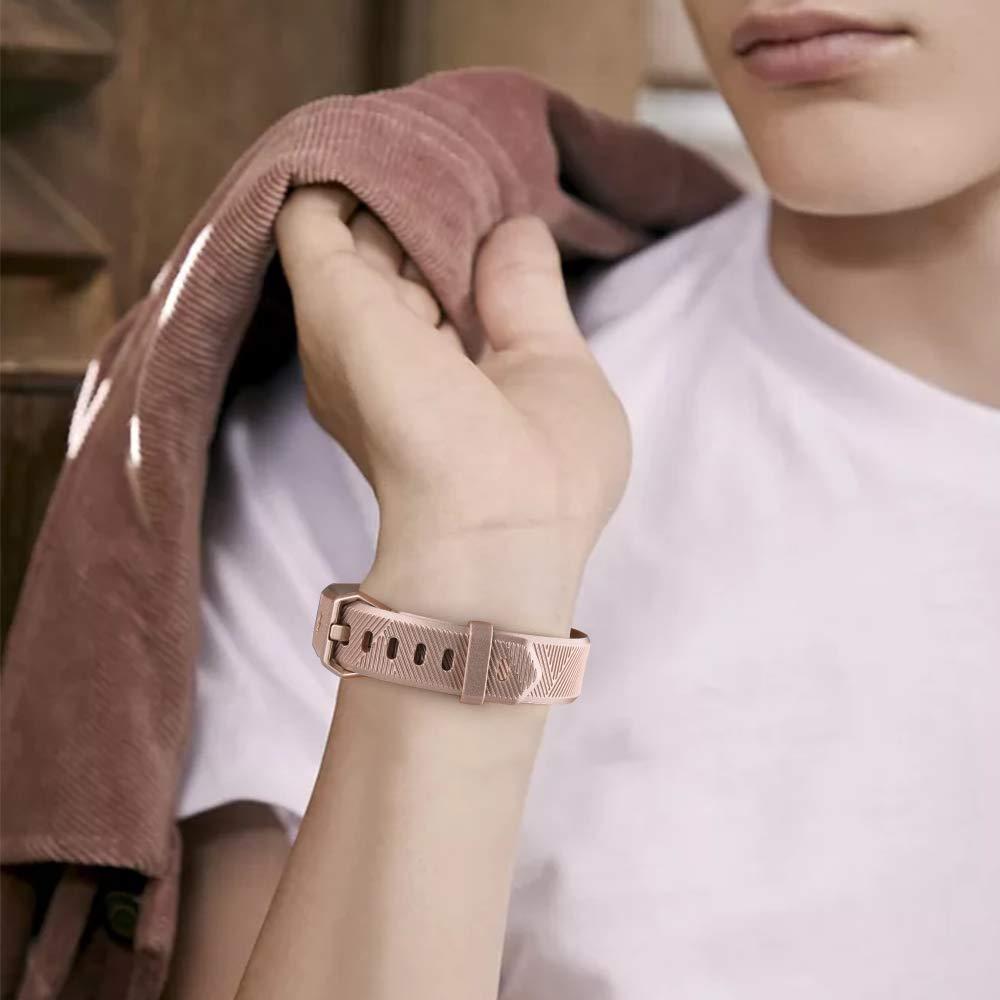 AK [5 Pack] Sport Bands Compatible with Fitbit Alta HR Bands and Fitbit Alta Bands Women Men, Classic Soft Silicone Replacement Wristbands Straps for Fitbit Alta HR/Fitbit Alta (5 Pack B, Small)