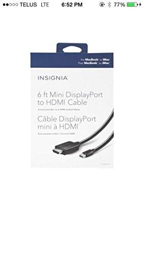 INSIGNIA Insignia - 6' Mini DisplayPort-to-HDMI Cable - Black