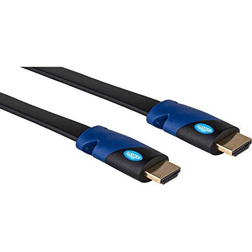 Audtek Electronics Audtek Flat Ultra HD HDMI 2.0 Cable 4K@60 Hz HDR YCbCr 4:4:4 CL2 18 Gbps 35 ft.