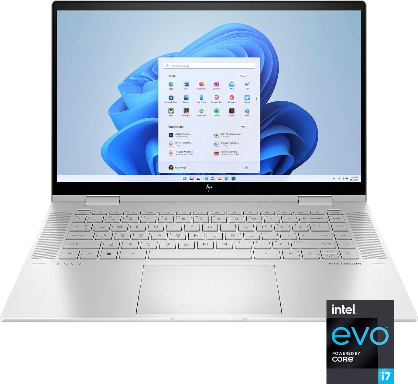 HP HP - ENVY x360 2-in-1 | 15-ew0023dx | 15.6" FHD IPS LED Display | Touch-Screen Laptop | Processor: Intel Evo Platform Intel Core i7 | Memory: 16GB Memory | Storage: 512GB SSD | Color: Natural Silver |