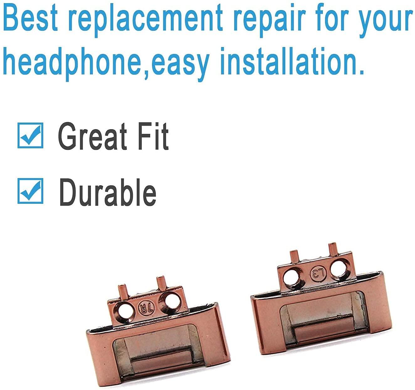 Adhiper Adhiper Replacement Headband Hinge Clip Cover + Pin Repair Parts Kits Compatible for Solo3 Wireless Solo2 Wireless Over-Ear HeadphonesRose Gold