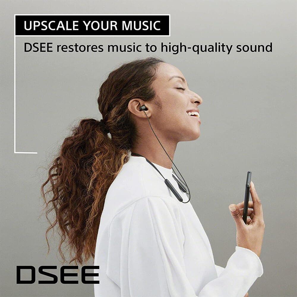 Sony Sony WI-C100 Wireless in-Ear Bluetooth Headphones with Built-in Microphone, White