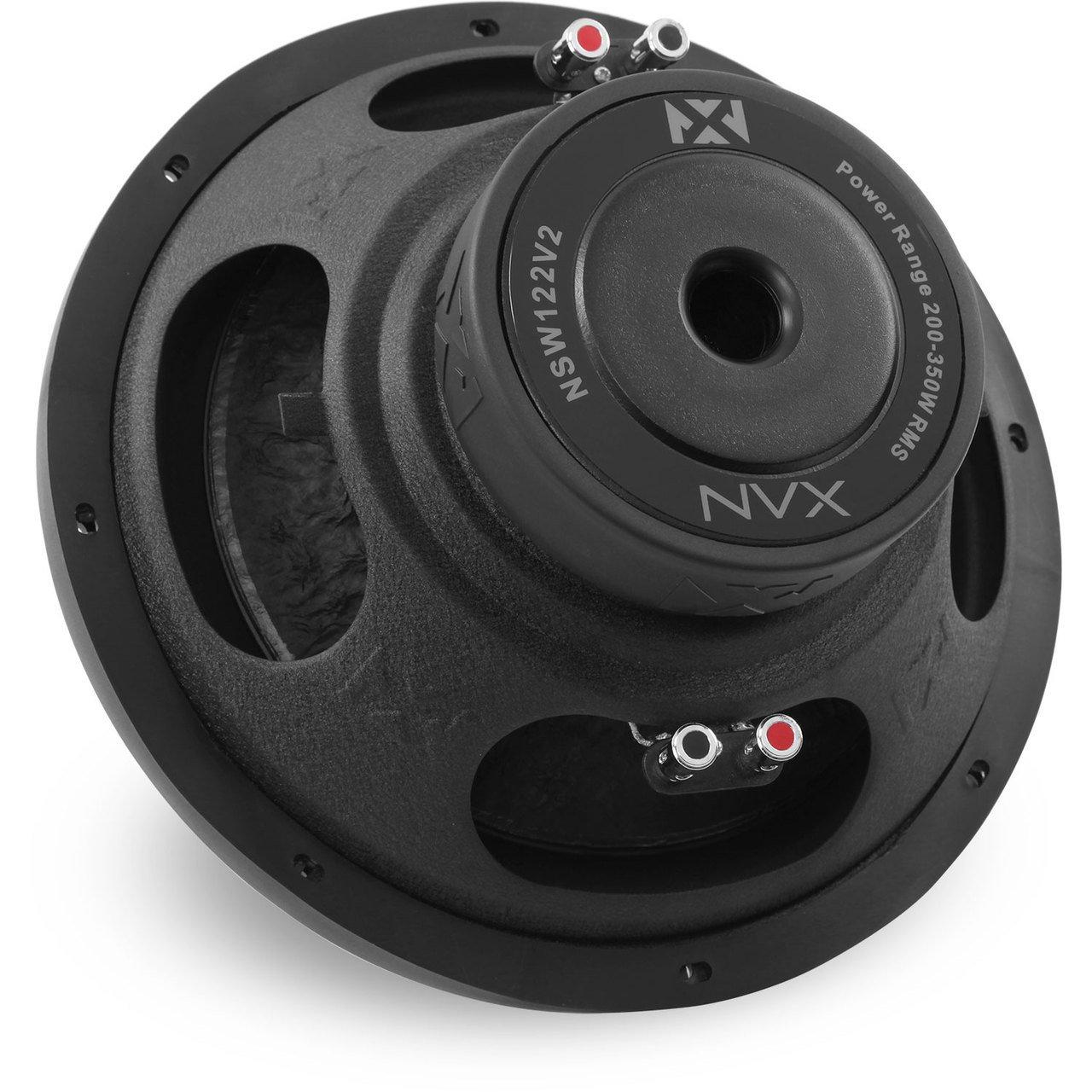 NVX NVX NSW122v2 350W N-Series V2 12\" Dual 2-Ohm Car Subwoofer